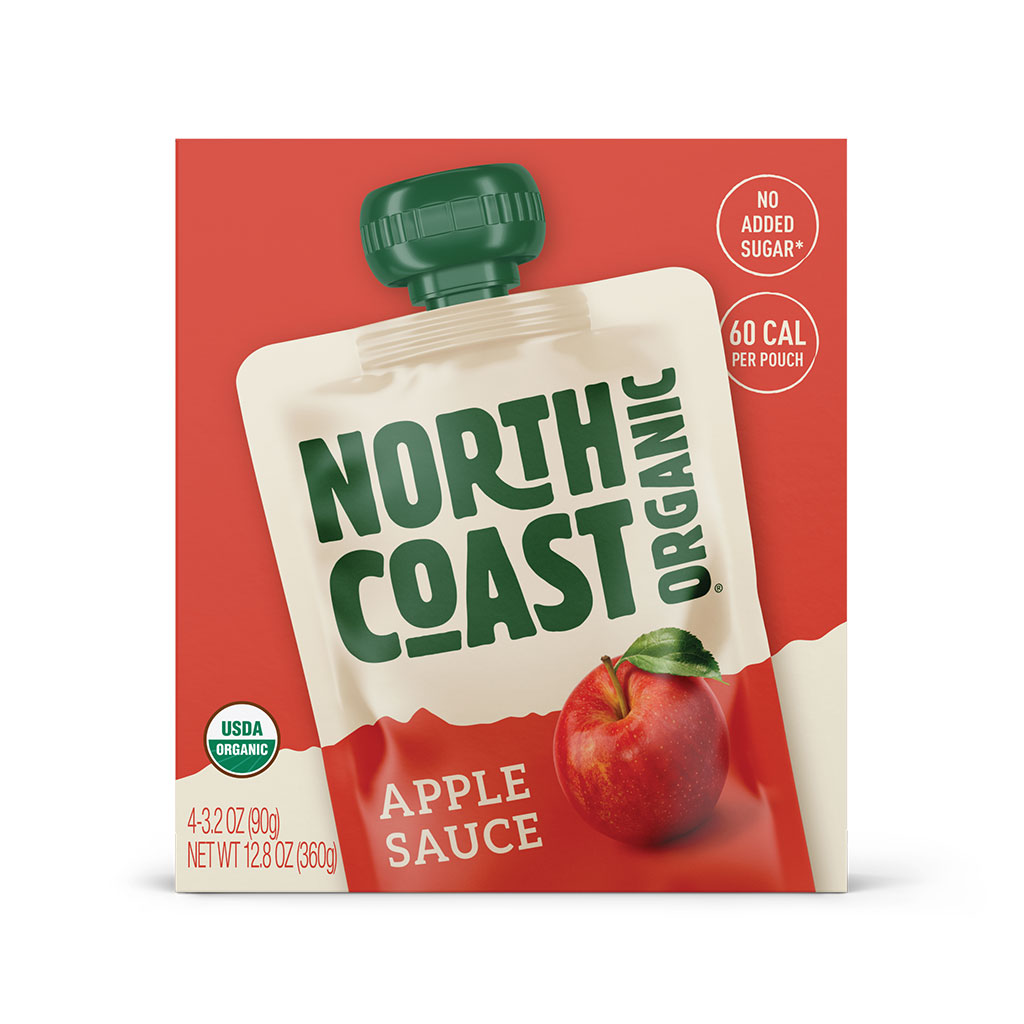 ORGANIC APPLESAUCE POUCHES 4-3.2 OZ
