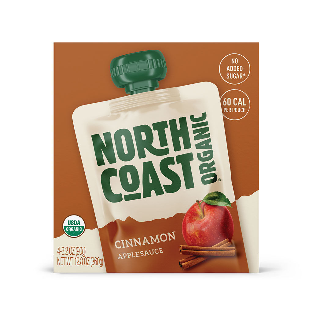 ORGANIC APPLE CINNAMON POUCHES 4-3.2 OZ