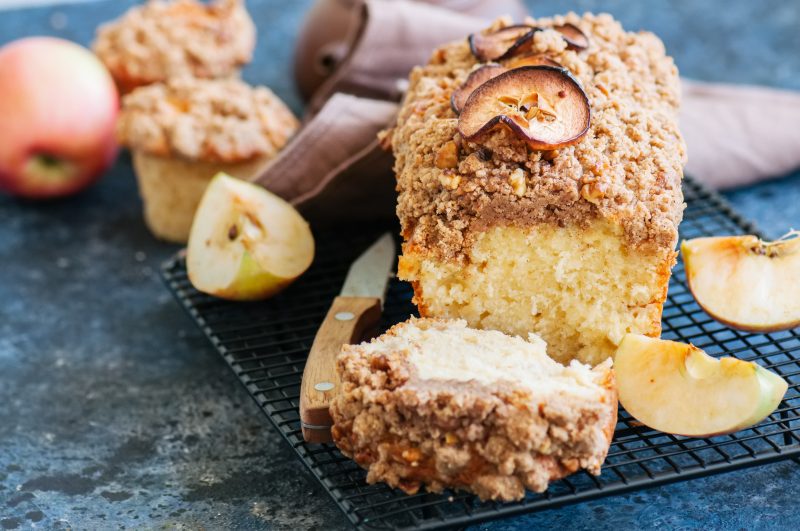 Apple Sauce Streusel Loaf Cake Recipe