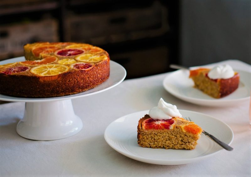 Upside Down Citrus Polenta Cake Recipe