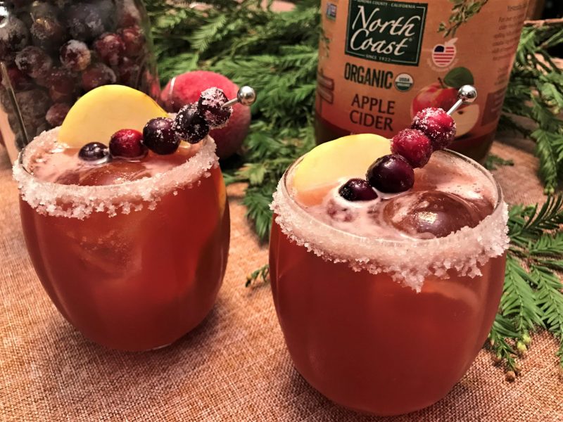 apple cranberry whiskey smash recipe